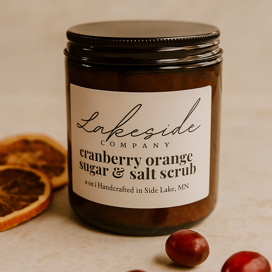 Cranberry Orange Sugar & Salt Scrub