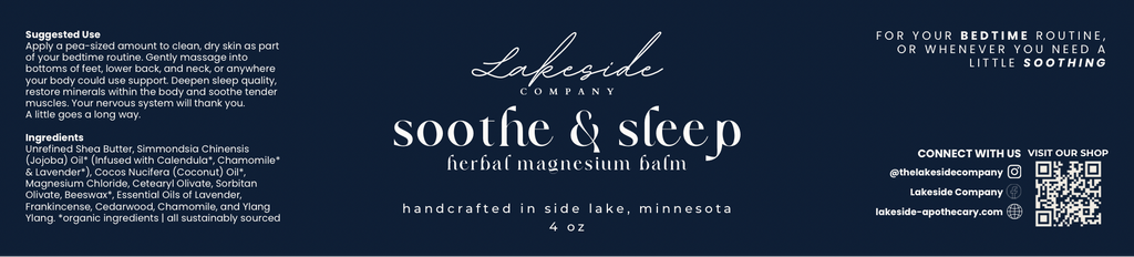 Soothe + Sleep Magnesium Balm
