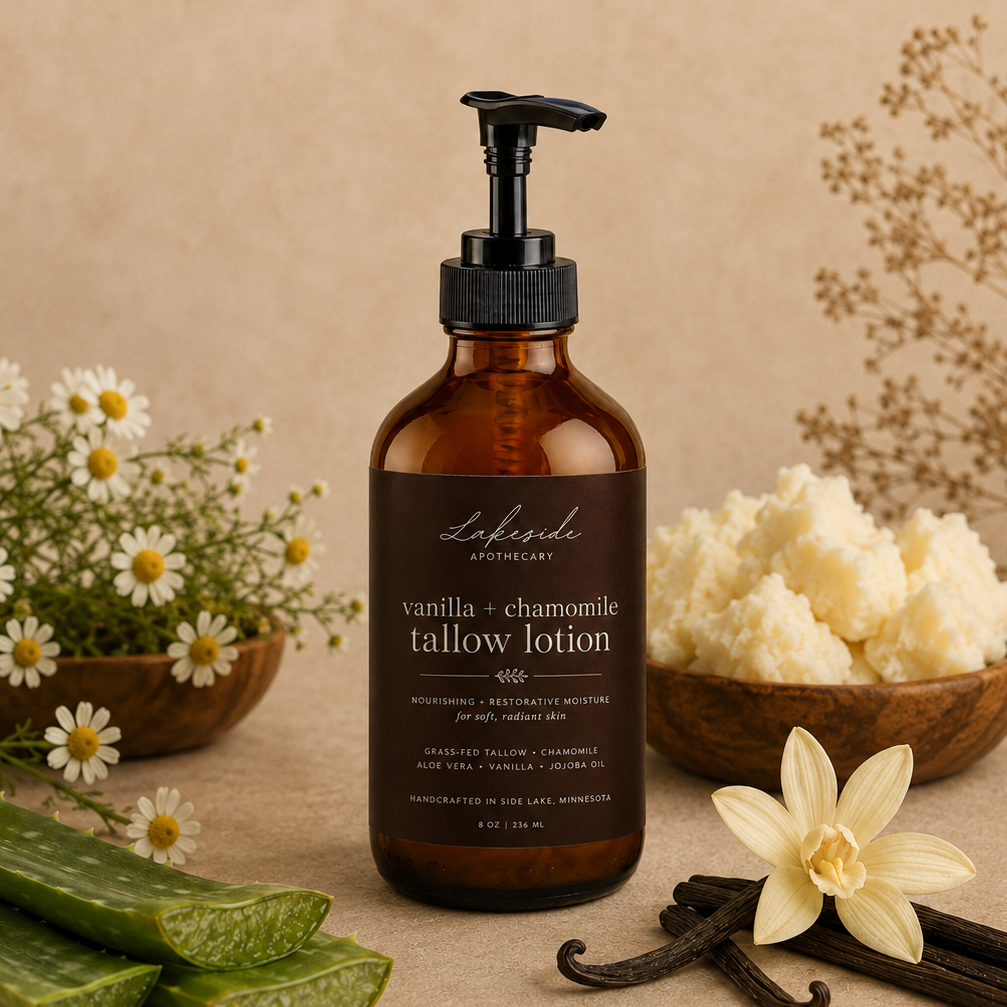 Vanilla + Chamomile Tallow Lotion